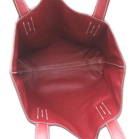 Hermes Double Sens 28 □J stamp 2006 Ladies Tote Bag Swift Red - Picture 6 of 9